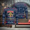 Boston Terrier Family Full Printed Ugly Xmas Sweater