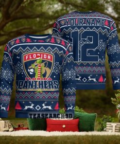 Personalized Florida Panthers NHL Ugly Christmas Sweater