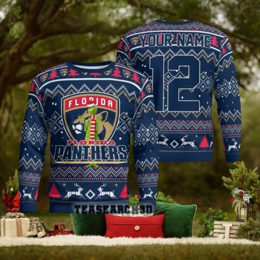 Personalized Florida Panthers NHL Ugly Christmas Sweater