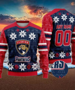 Personalized Florida Panthers Ugly Sweater For Christmas