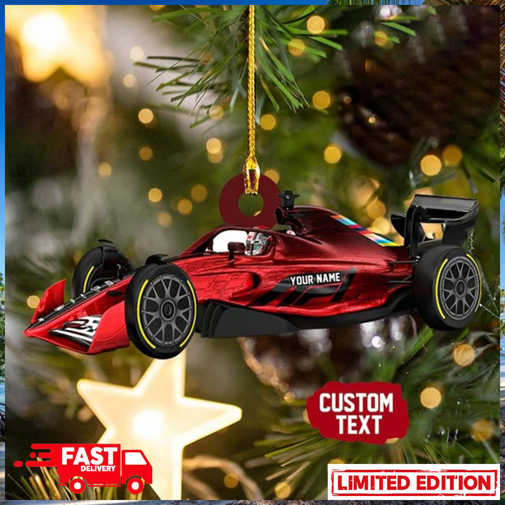 Personalized Formula 1 Car For Fans Christmas Tree Decorations Ornament Personalized Formula 1 Car For Fans Christmas Tree Decorations Ornament
