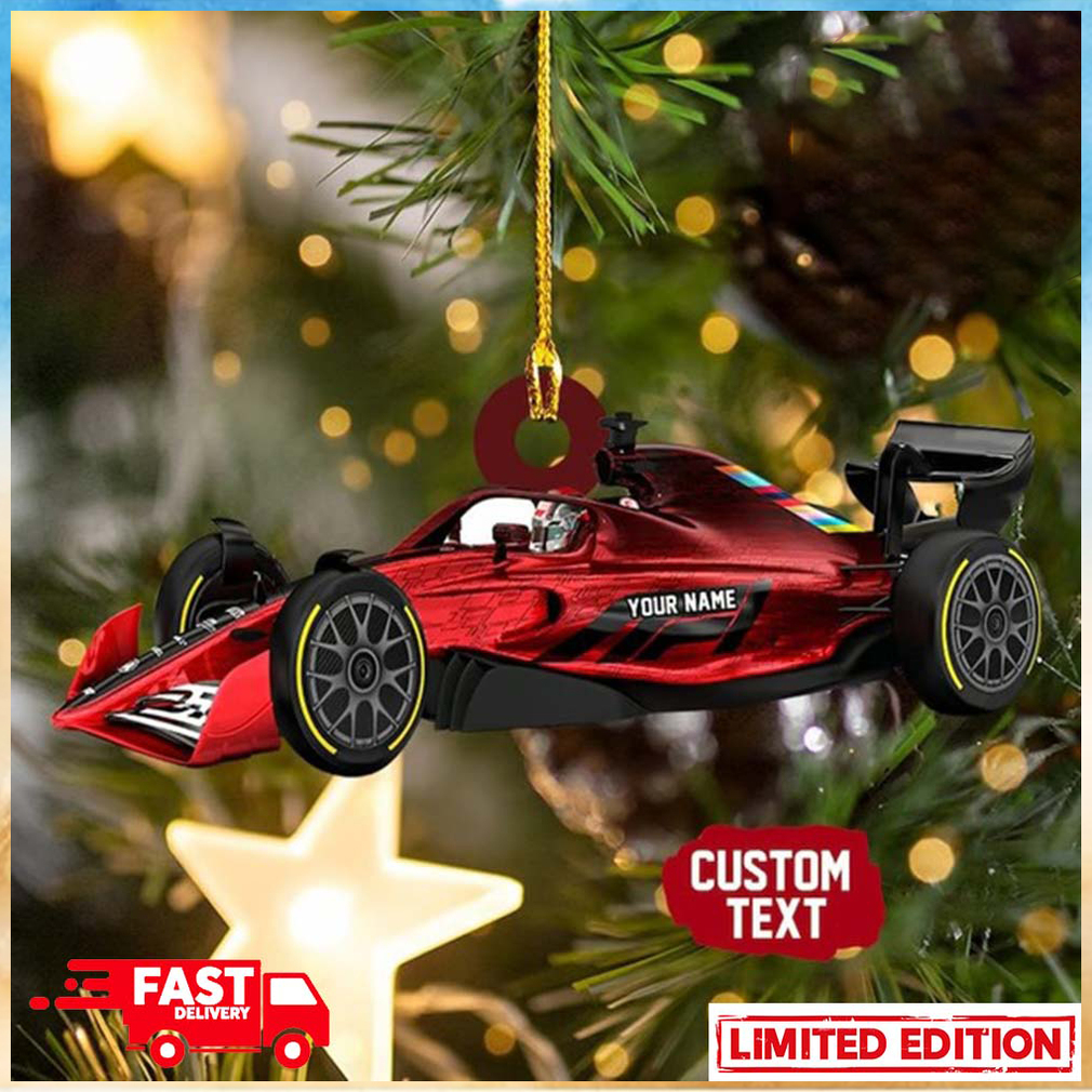 Personalized Formula 1 Car For Fans Christmas Tree Decorations Ornament Personalized Formula 1 Car For Fans Christmas Tree Decorations Ornament
