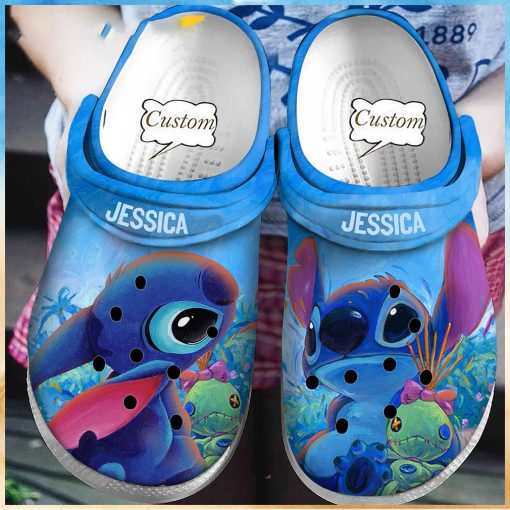 Personalized Funny Straw Doll Stitch Crocs