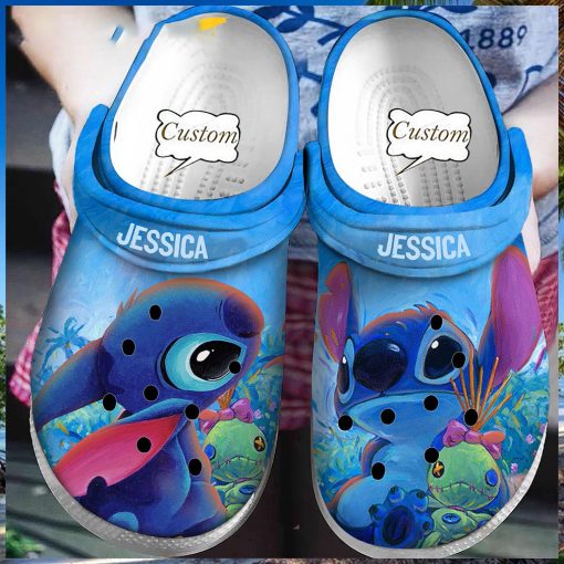 Personalized Funny Straw Doll Stitch Crocs