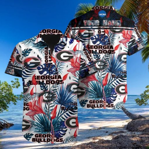 Personalized Georgia Bulldogs Logo Design Hawaiian Shirt