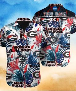 Personalized Georgia Bulldogs Logo Design Hawaiian Shirt