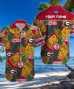 Personalized Georgia Bulldogs NCAA Tree Design Hawaiian Shirt