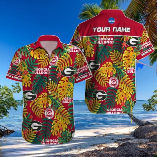 Personalized Georgia Bulldogs NCAA Tree Design Hawaiian Shirt