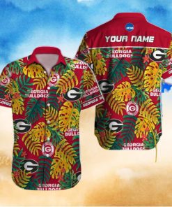 Personalized Georgia Bulldogs NCAA Tree Design Hawaiian Shirt