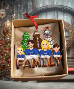 Personalized Gifts For Family Love Football Acrylic Ornament
