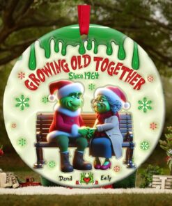 Personalized Gifts For Old Couple Ceramic Ornament