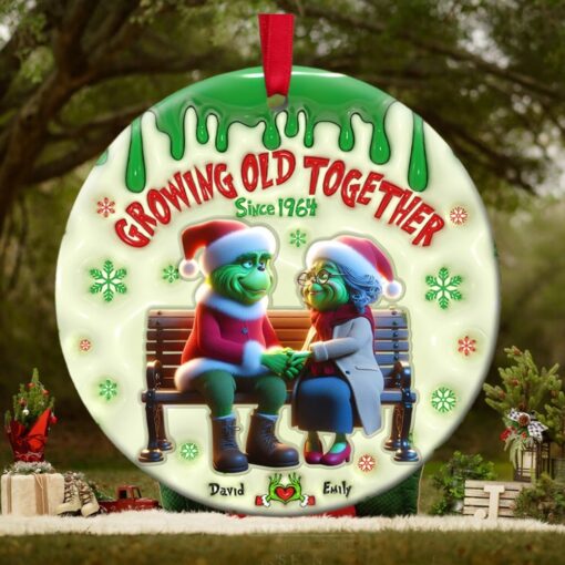 Personalized Gifts For Old Couple Ceramic Ornament