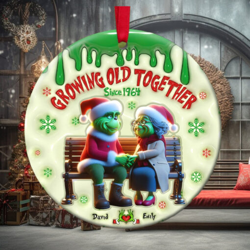 Personalized Gifts For Old Couple Ceramic Ornament
