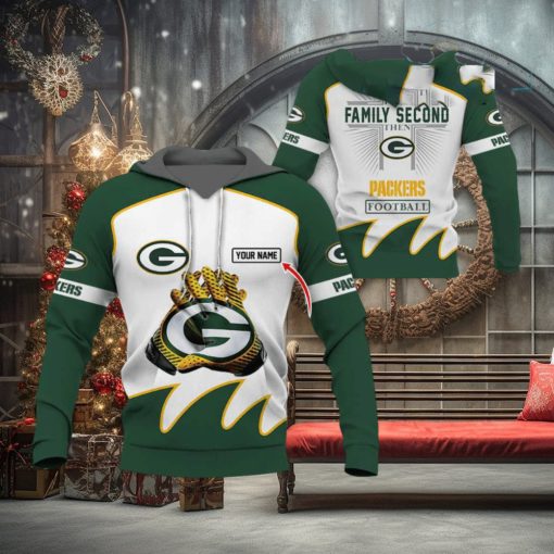 Personalized God First Packers NFL All Over Printed Hoodie