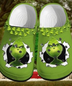 Personalized Grinch Christmas Crocs Classic Clog Shoes