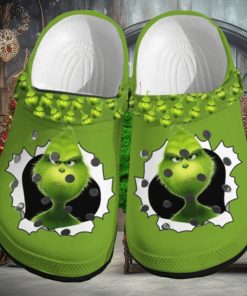 Personalized Grinch Christmas Crocs Classic Clog Shoes