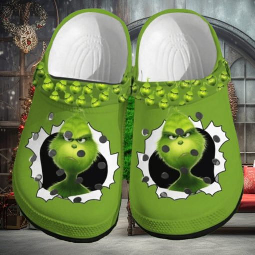 Personalized Grinch Christmas Crocs Classic Clog Shoes