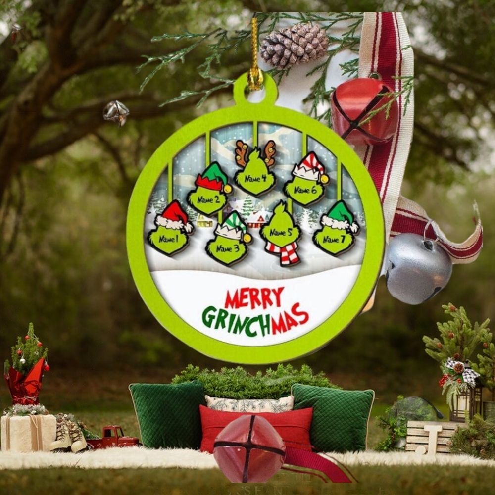 Personalized Grinch Hand Family Wood Ornament, Merry Grinchmas Ornament, Custom Grinch Ornament, Custom Family Ornament, Funny Ornament Personalized Grinch Hand Family Wood Ornament, Merry Grinchmas Ornament, Custom Grinch Ornament, Custom Family Ornament, Funny Ornament