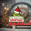 Funny Grinch Hohoho Christmas Ornaments