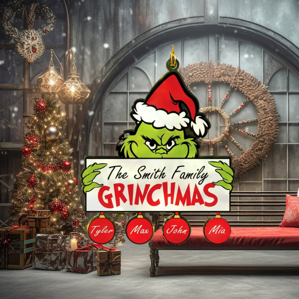 Personalized Grinch Ornament Grinchmas Ornament Grinch Personalized Grinch Ornament Grinchmas Ornament Grinch