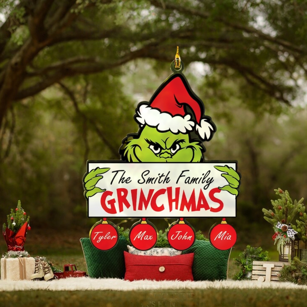 Personalized Grinch Ornament Grinchmas Ornament Grinch Personalized Grinch Ornament Grinchmas Ornament Grinch