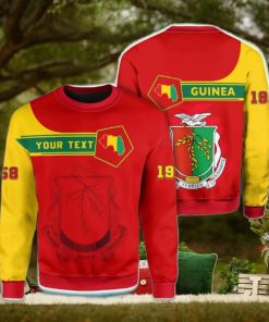 Personalized Guinea Red 3D Sweater Community Logo Funny Gift For Men And Women Christmas Holiday
