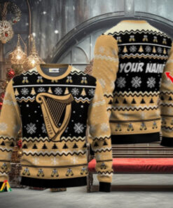 Personalized Guinness Beer Holiday Cheer Ugly Sweater