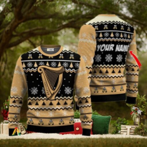 Personalized Guinness Beer Holiday Cheer Ugly Sweater