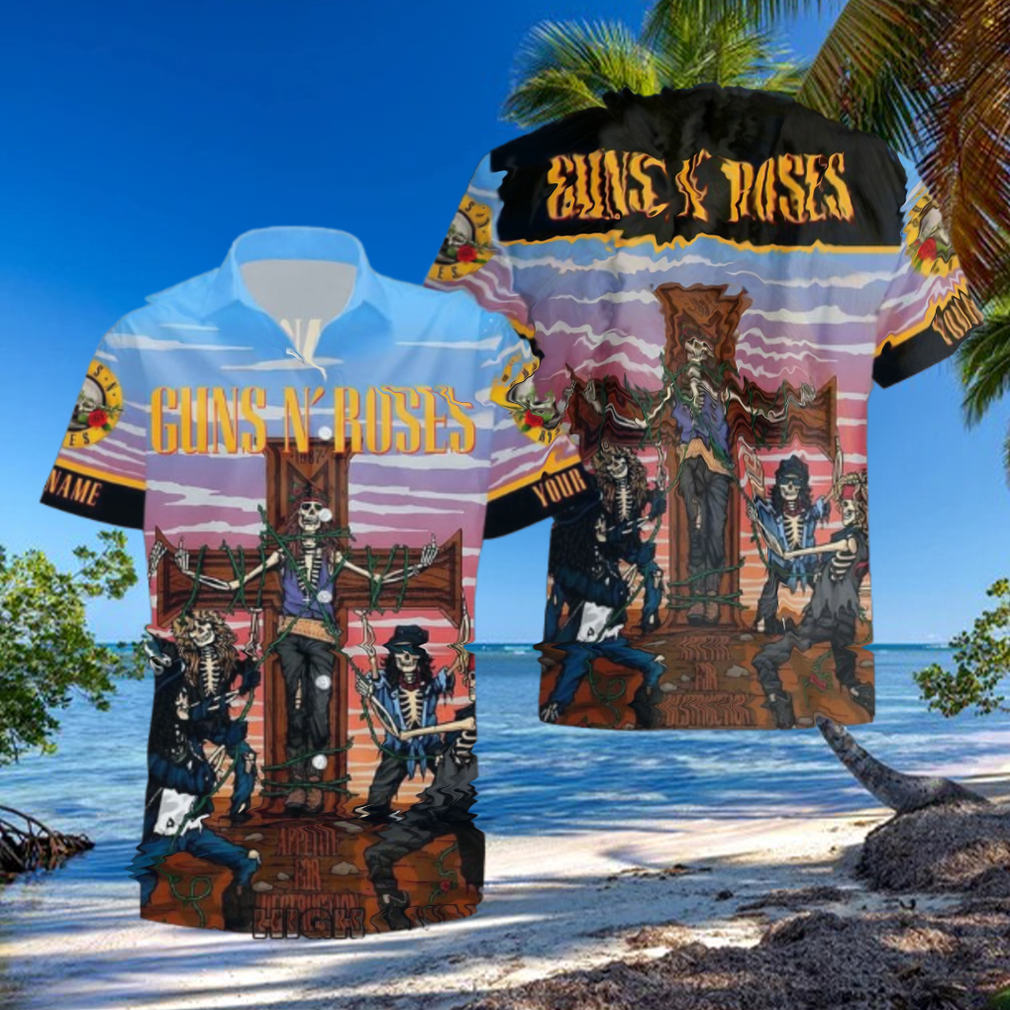 Personalized Guns N Roses Appetite for Destruction Hawaiian Shirt Personalized Guns N Roses Appetite for Destruction Hawaiian Shirt
