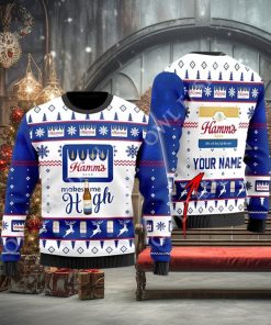 Personalized Hamm Beer Makes Me High in Christmas Sweater Jumper