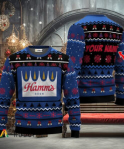 Personalized Hamm’s Beer Holiday Cheer Ugly Sweater