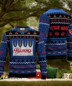 Personalized Hamm’s Beer Holiday Cheer Ugly Sweater
