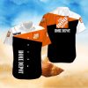 Chicago Cubs Orange Green Hibiscus Pale Green Background 3D Hawaiian Shirt Gift For Fans