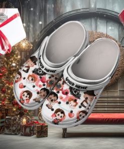 Personalized Horror Valentines Day Clog Shoes Classic Valentine Crocs Valentines Day Crocs