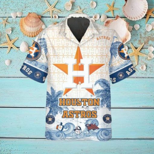 Personalized Houston Astros Hawaiian Shirt, Houston Astros Aloha Shirt, MLB Hawaiian Shirt