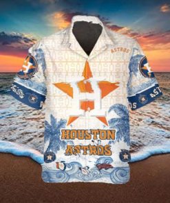 Personalized Houston Astros Hawaiian Shirt, Houston Astros Aloha Shirt, MLB Hawaiian Shirt