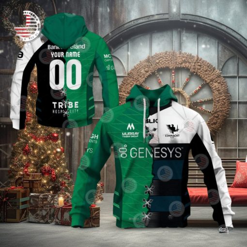 Personalized IRFU Connacht Rugby Mix Hoodie
