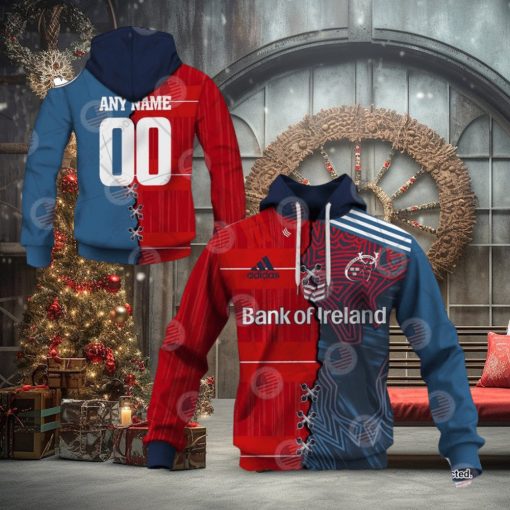 Personalized IRFU Munster Rugby Mix Hoodie