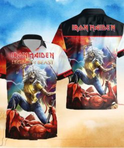 Personalized Iron Maiden Legacy of the Beast Button Hawaiian Shirt