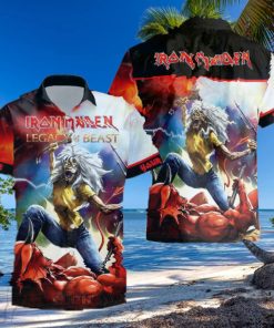 Personalized Iron Maiden Legacy of the Beast Button Hawaiian Shirt