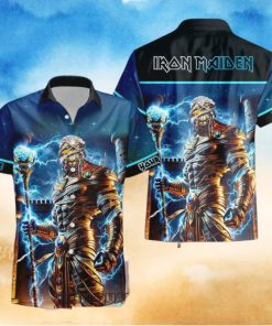 Personalized Iron Maiden Power Slave Casual Hawaiian Shirt