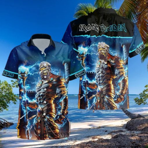 Personalized Iron Maiden Power Slave Casual Hawaiian Shirt