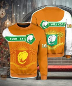 Personalized Ivory Coast Green Yellow 3D Sweater Community Logo Funny Gift For Men And Women Christmas Holiday