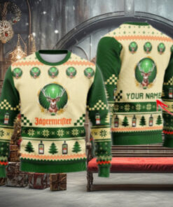 Personalized Jagermeister Classic Ugly Christmas Sweater
