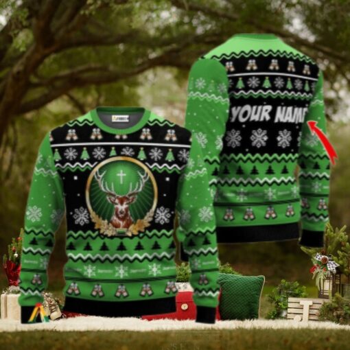 Personalized Jagermeister Holiday Cheer Ugly Sweater