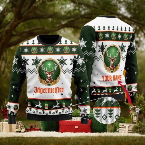 Personalized Jagermeister Ugly Christmas Sweater