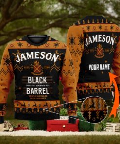 Personalized Jameson Irish Whiskey Ugly Custom Name Ugly Gift Christmas 3D Sweater For Men And Women