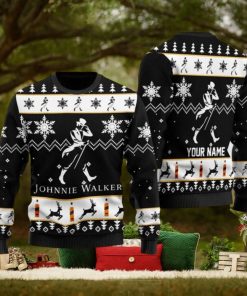 Personalized Johnnie Walker Ugly Christmas Sweater