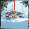 Personalized Disc Golf Women Christmas Ornament