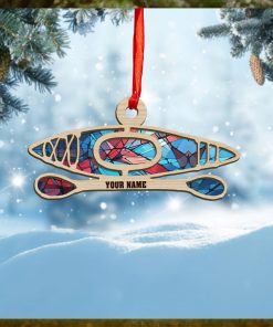 Personalized Kayak Suncatcher Ornament